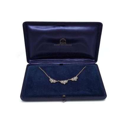 Vintage Buccellati 18KT Gold and Diamond Necklace