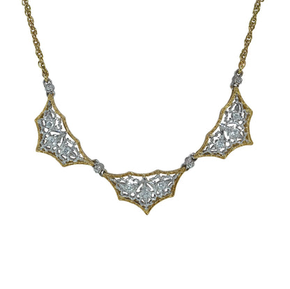 Vintage Buccellati 18KT Gold and Diamond Necklace