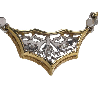 Vintage Buccellati 18KT Gold and Diamond Necklace