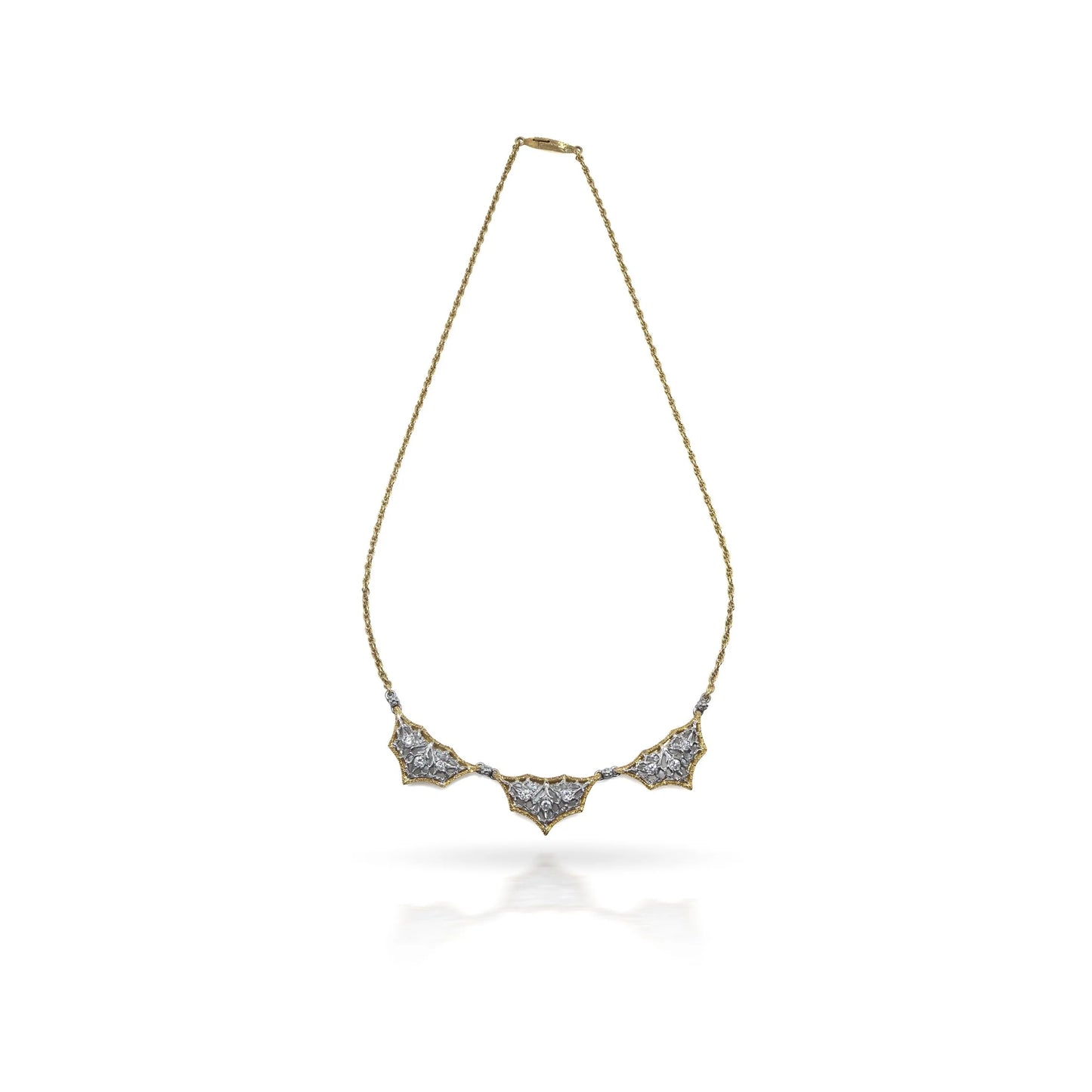 Vintage Buccellati 18KT Gold and Diamond Necklace
