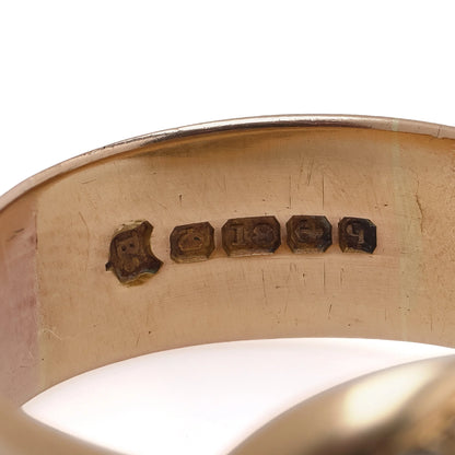 Antique 18KT Gold Diamond Snake Ring