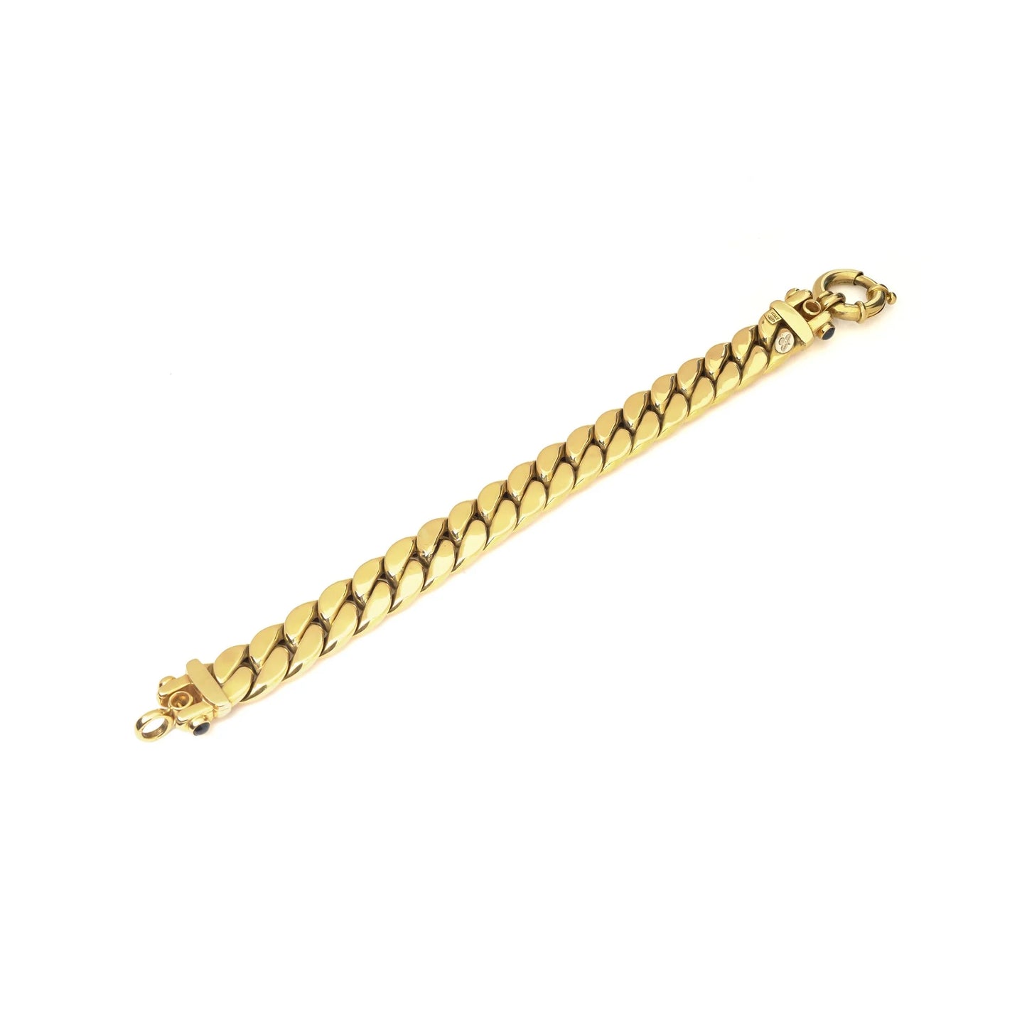 18KT Gold Italian Curb-Link Bracelet