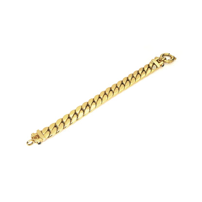 18KT Gold Italian Curb-Link Bracelet
