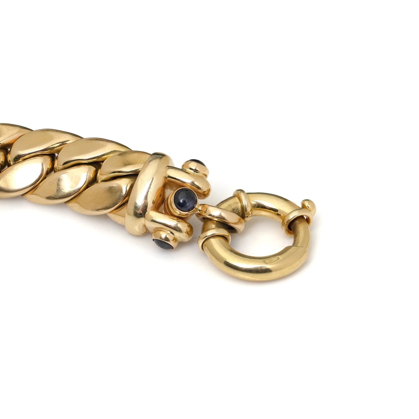 18KT Gold Italian Curb-Link Bracelet