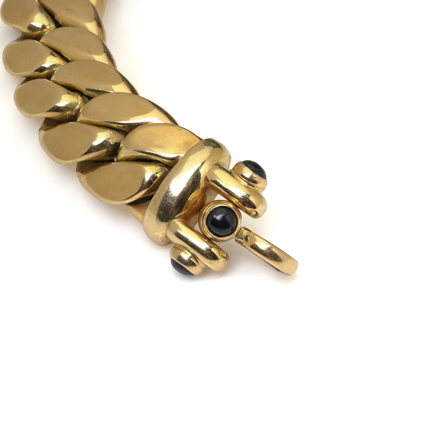 18KT Gold Italian Curb-Link Bracelet