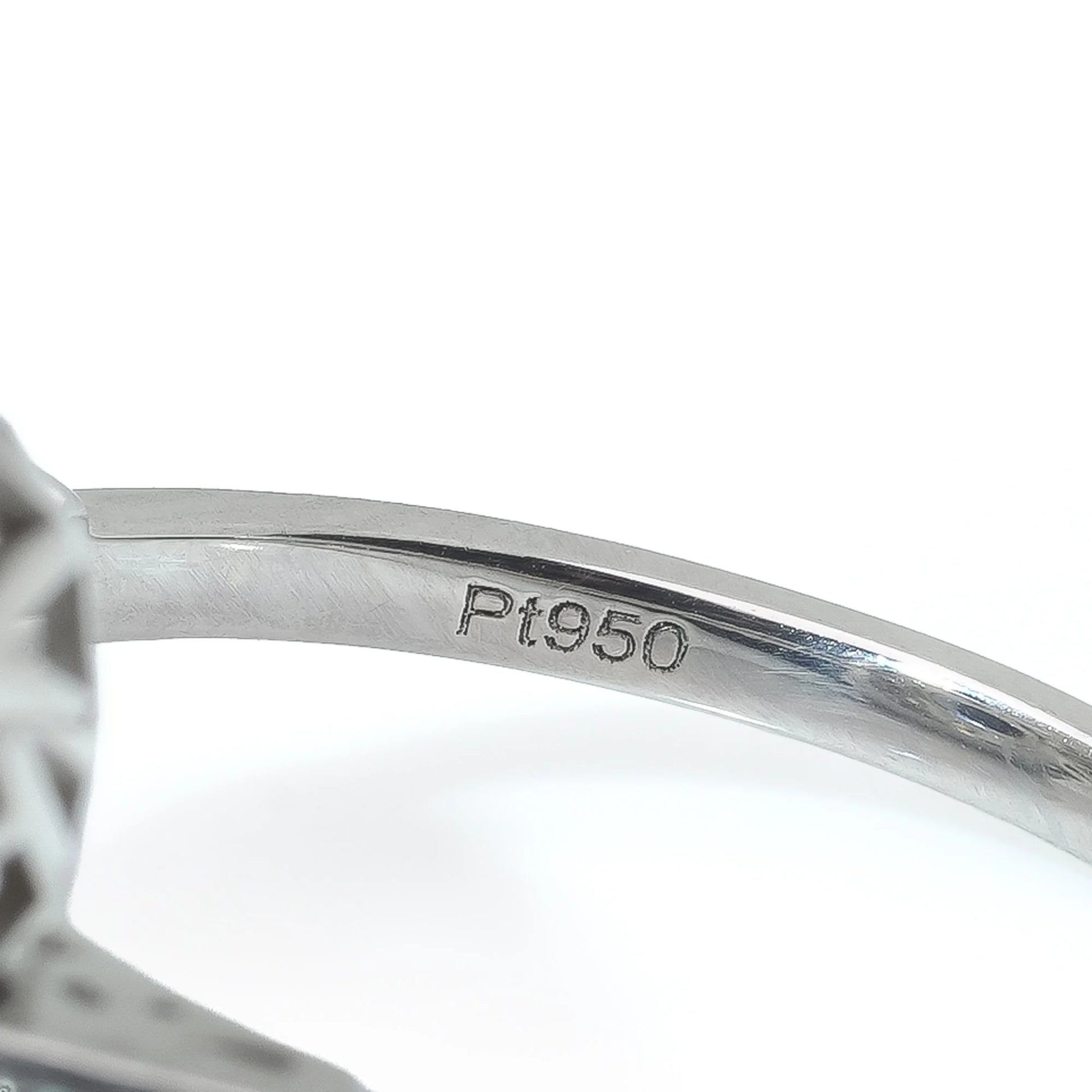 Art Deco Style Sapphire And Diamond Engagement Ring
