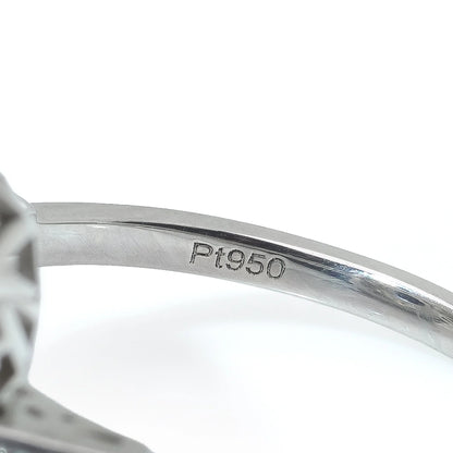 Art Deco Style Sapphire And Diamond Engagement Ring