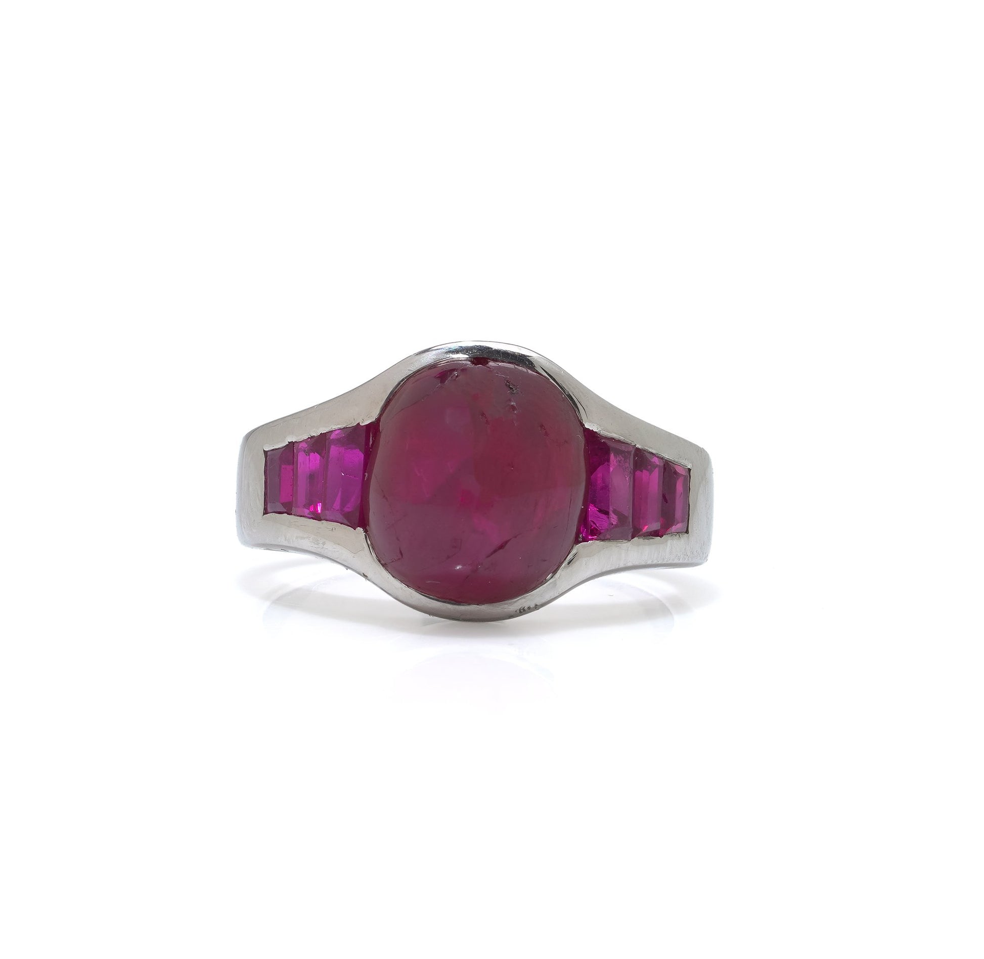 Bulgari Platinum Burma Ruby Ring