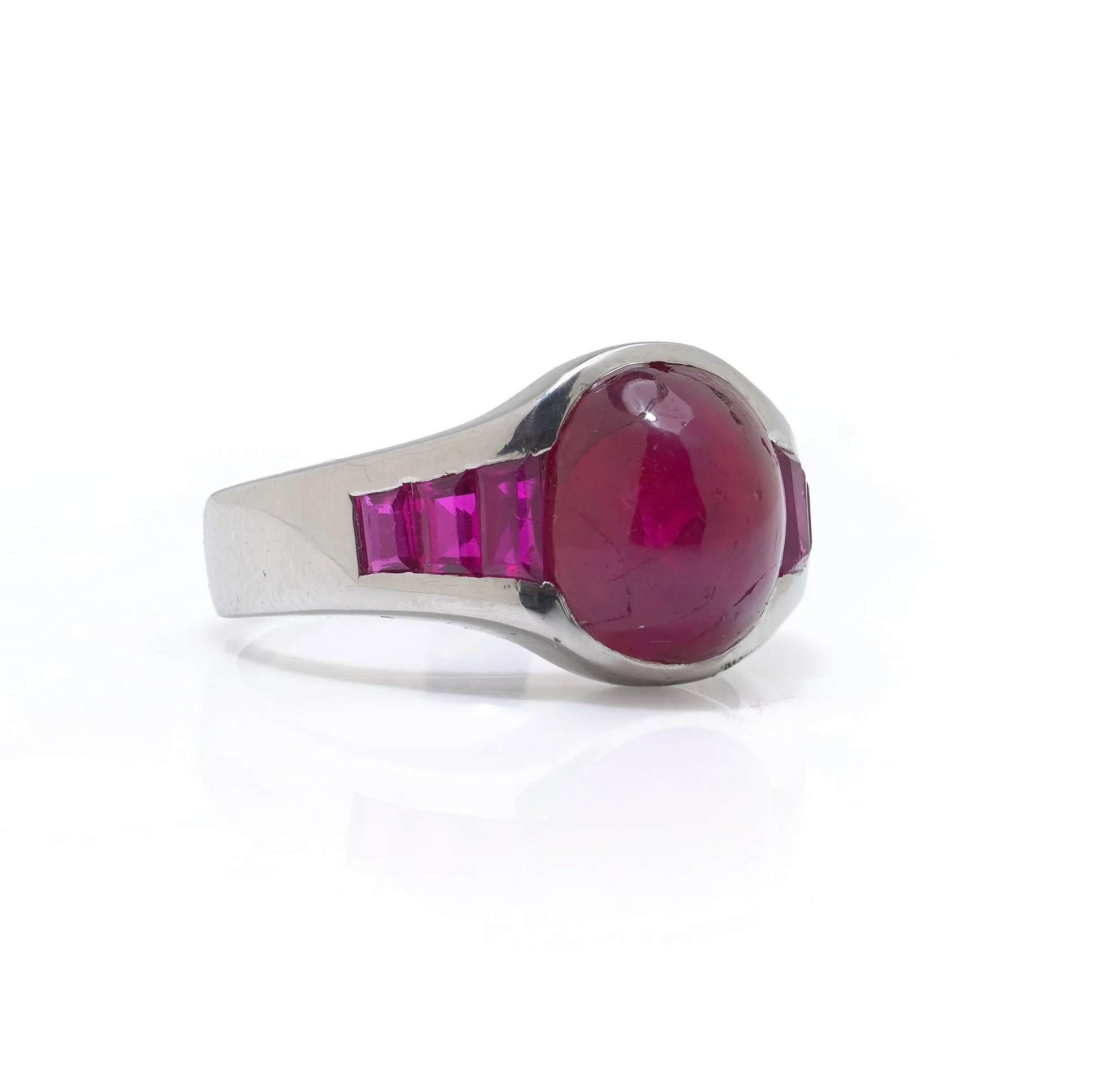 Bulgari Platinum Burma Ruby Ring