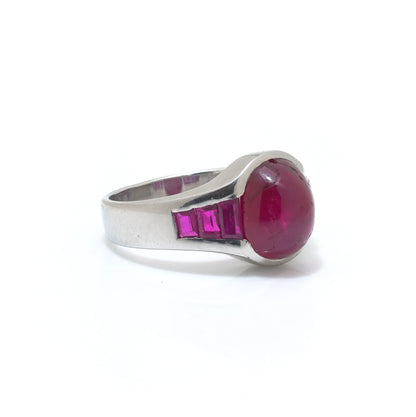 Bulgari Platinum Burma Ruby Ring
