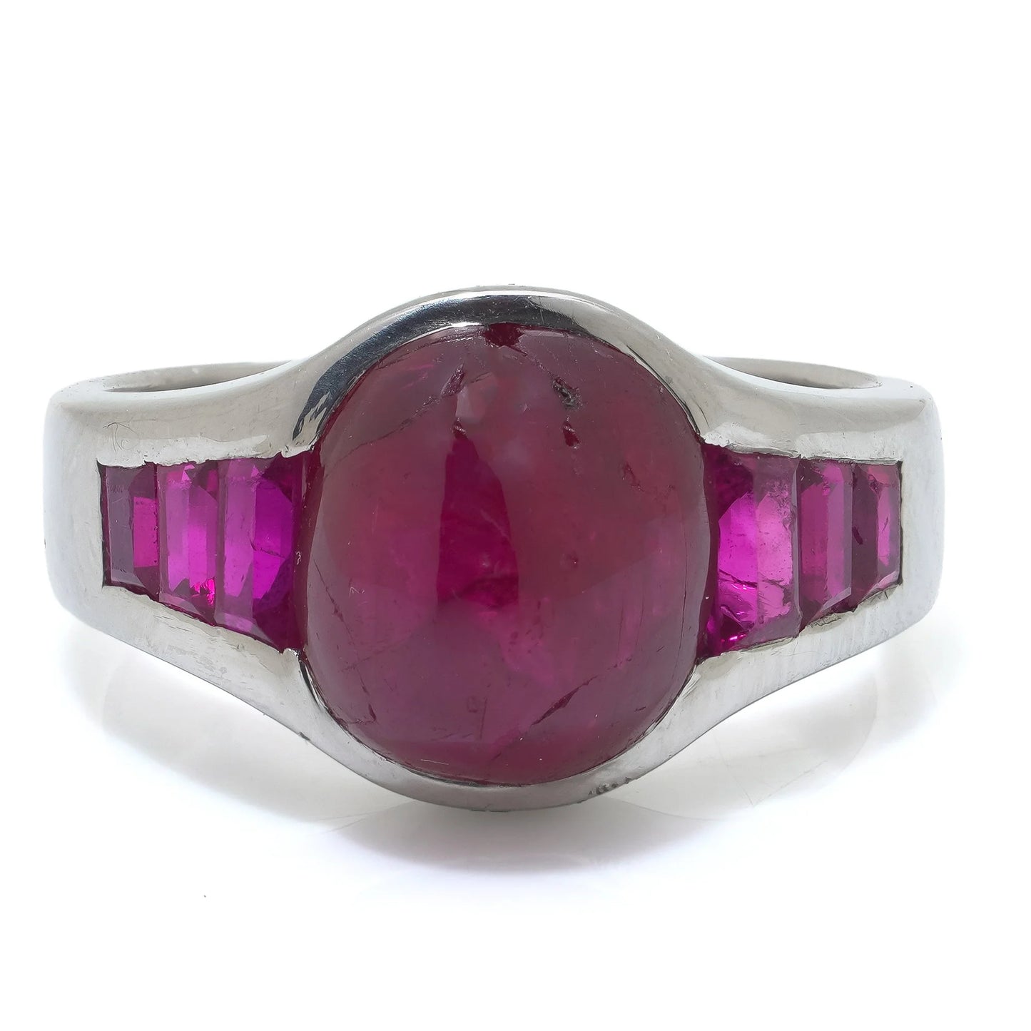 Bulgari Platinum Burma Ruby Ring