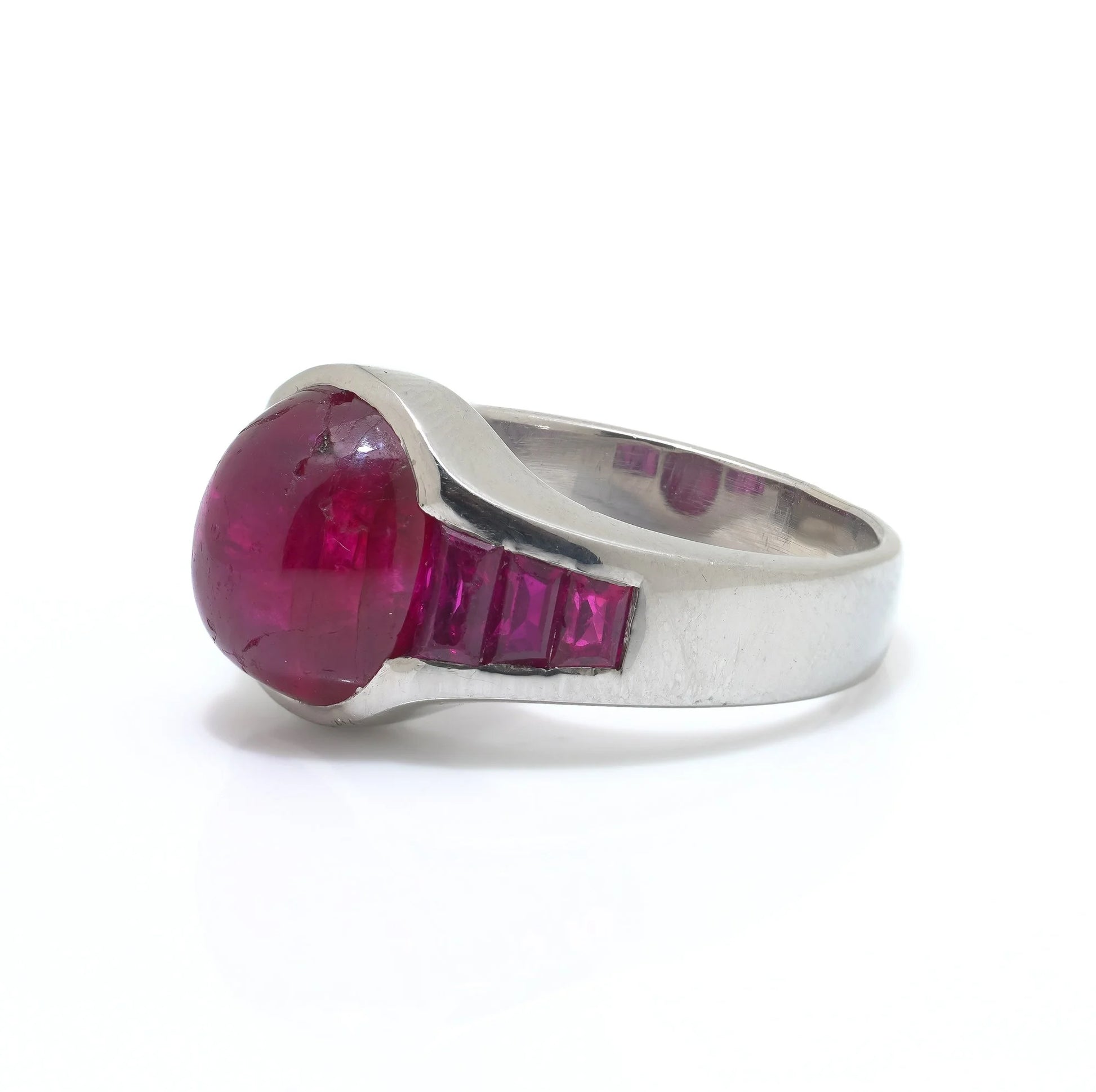 Bulgari Platinum Burma Ruby Ring