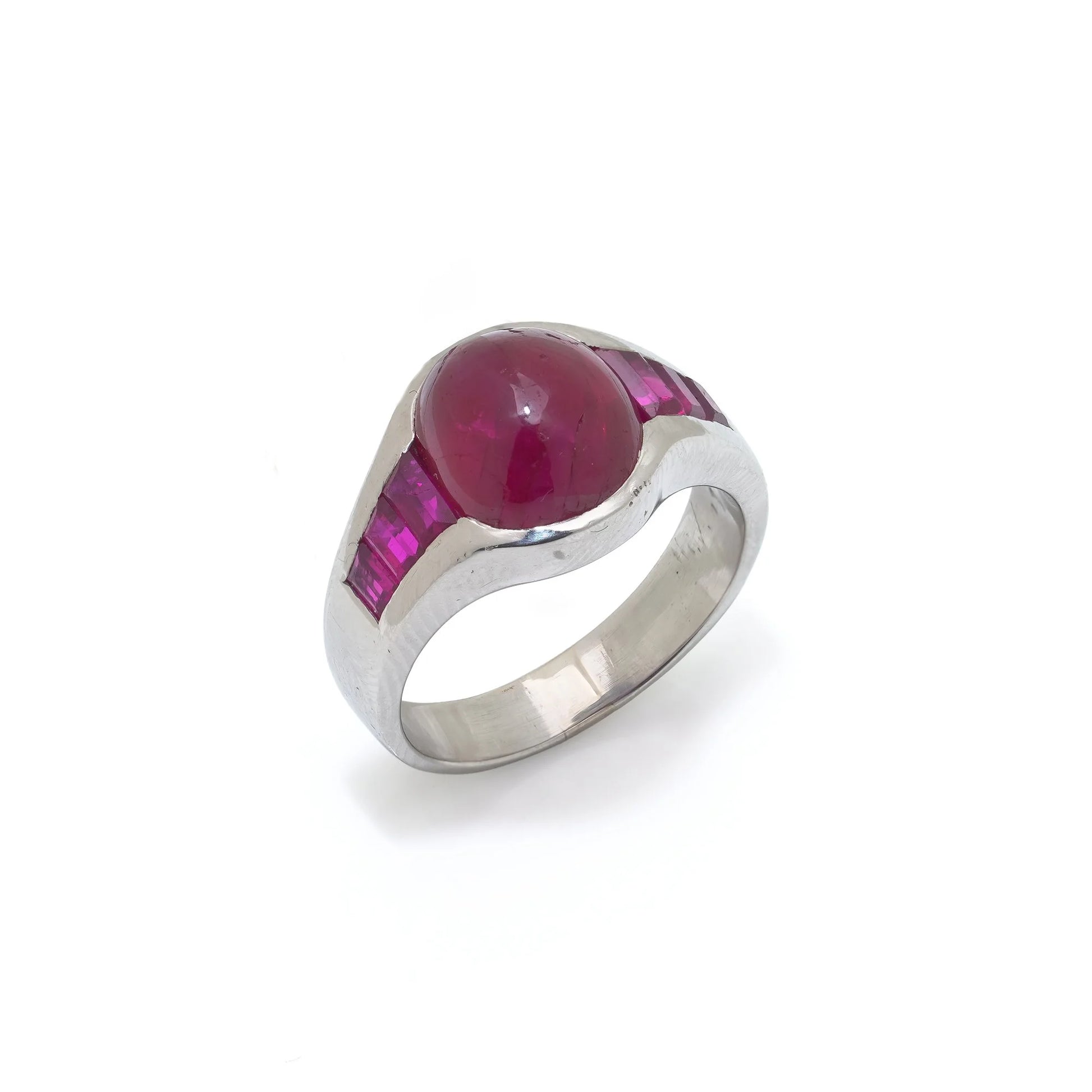 Bulgari Platinum Burma Ruby Ring