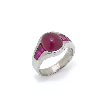 Bulgari Platinum Burma Ruby Ring
