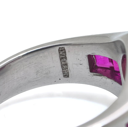 Bulgari Platinum Burma Ruby Ring