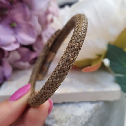 Georgian Antique Turquoise Set Woven Snake Bracelet