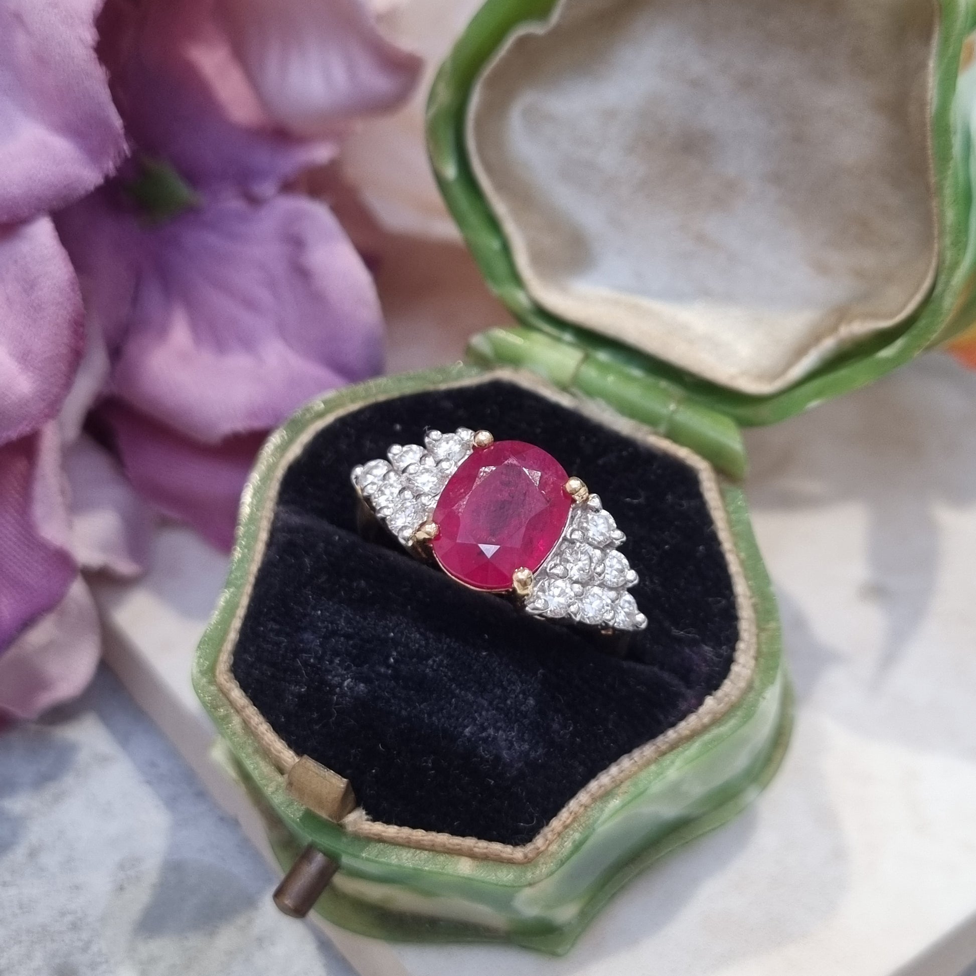 3.69ct Ruby and Diamond Dress Ring