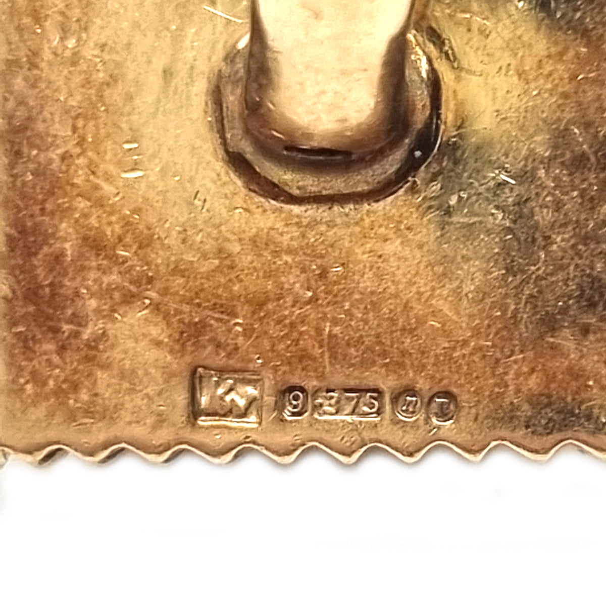 Vintage Kutchinsky 9ct Yellow Gold Square Cufflinks