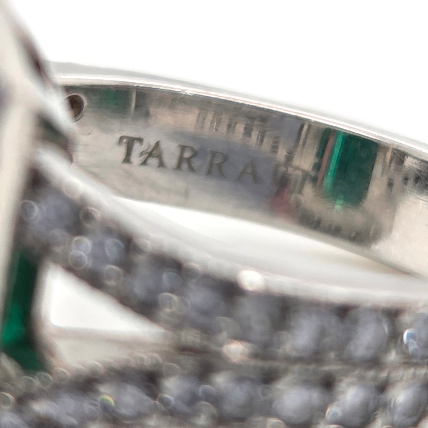 Vintage 3.50ct Colombian Emerald and Diamond Cluster Ring