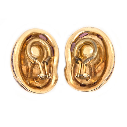 Fochtmann Strandgut Paradise Pink Tourmaline Snail Clip Earrings