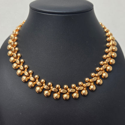 Vintage 18ct Yellow Gold Woven Fancy Link Necklace