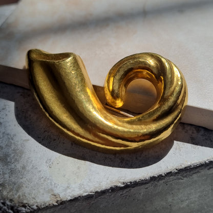 Vintage Lalaounis Gold Brooch, Circa 1980