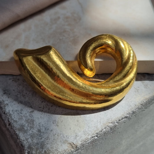 Vintage Lalaounis Gold Brooch, Circa 1980