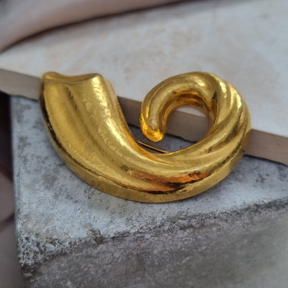 Vintage Lalaounis Gold Brooch, Circa 1980