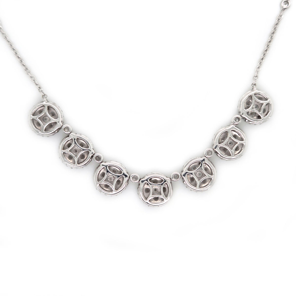 Diamond 3.07ct Diamond Cluster Necklace