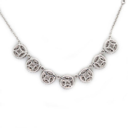Diamond 3.07ct Diamond Cluster Necklace