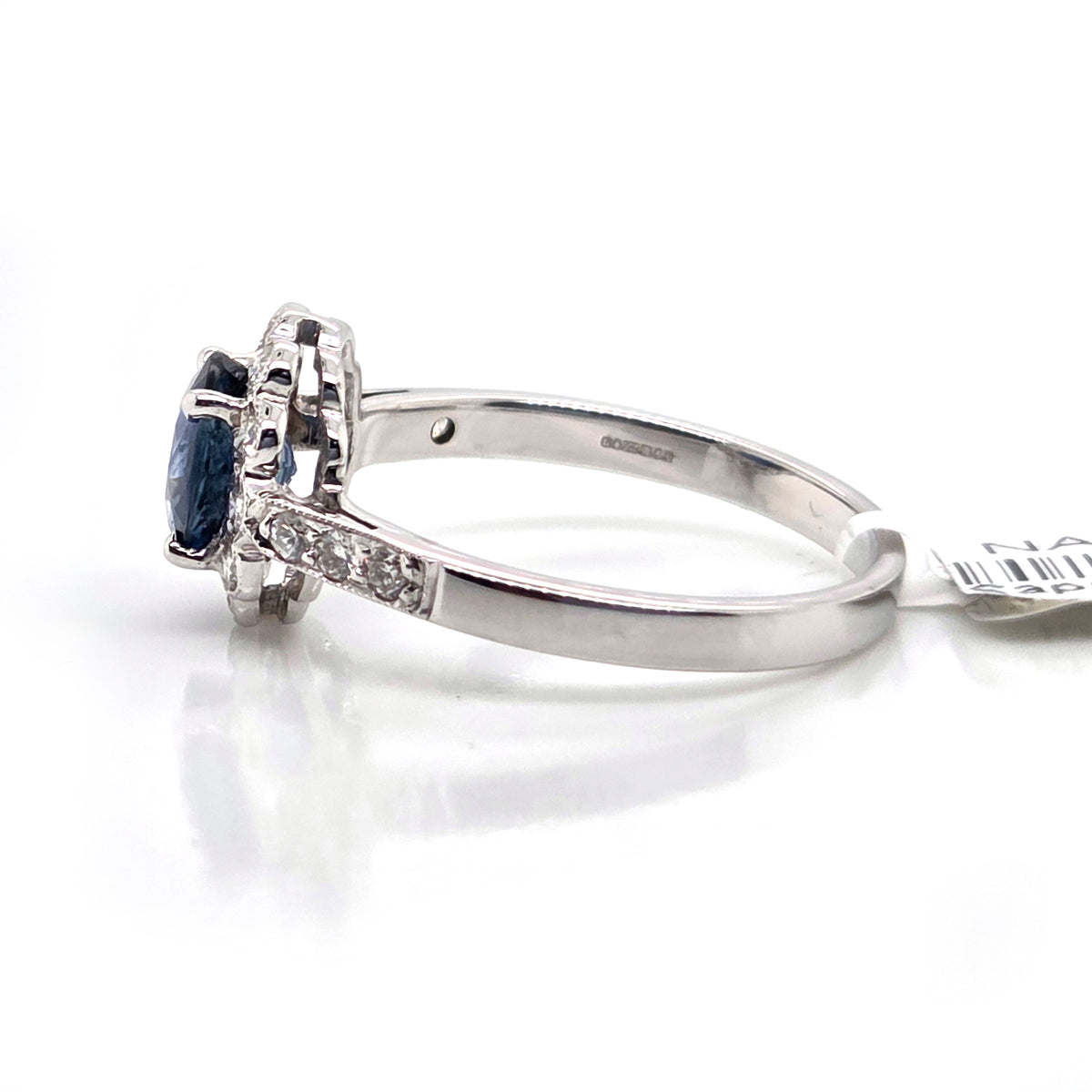 1.65ct Sapphire and Diamond Floral Cluster Engagement Ring