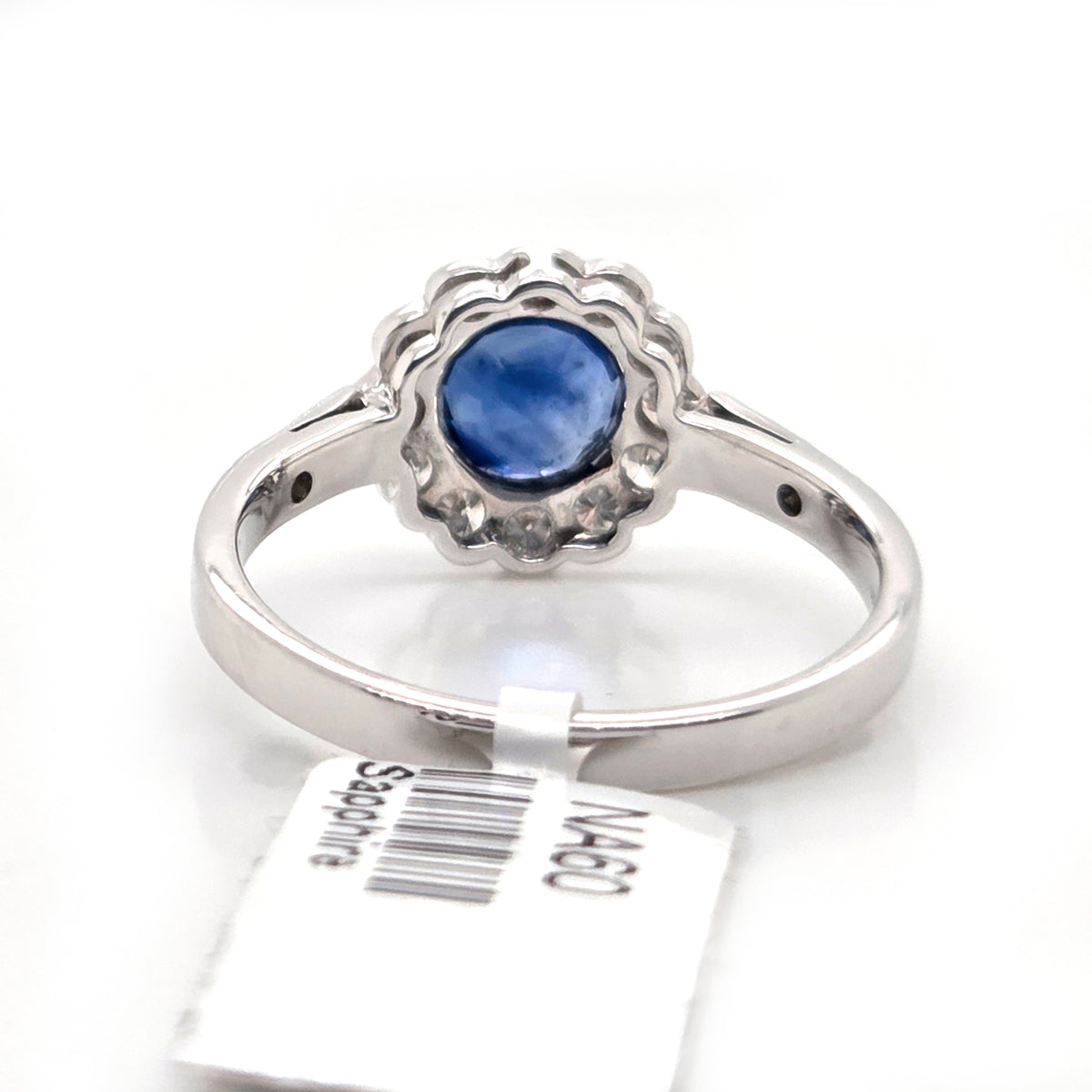 1.65ct Sapphire and Diamond Floral Cluster Engagement Ring