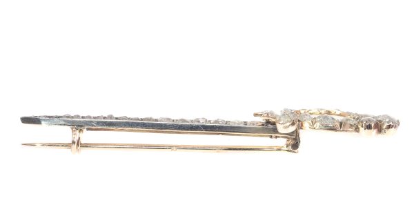 Antique Dutch Diamond Rapier Sword Brooch