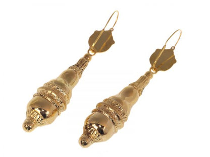 Antique Victorian 18ct Gold Pendant Drop Earrings