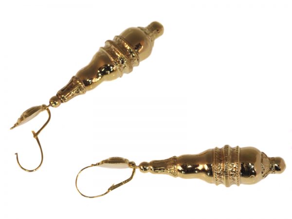 Antique Victorian 18ct Gold Pendant Drop Earrings