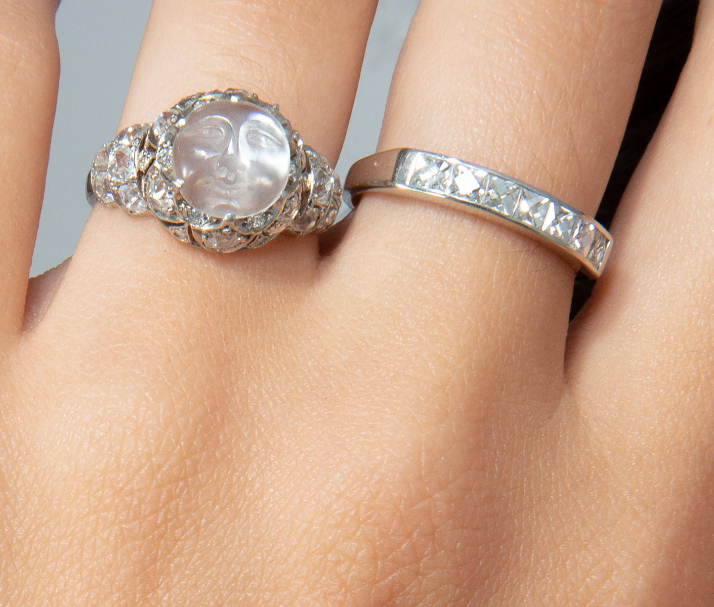 A Diamond Half Eternity in Platinum