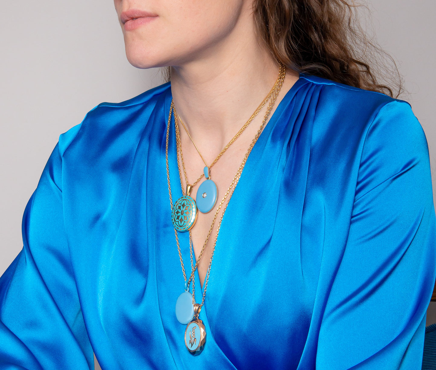 Late 19th Century 14ct Gold Locket with Enamel & Pearls