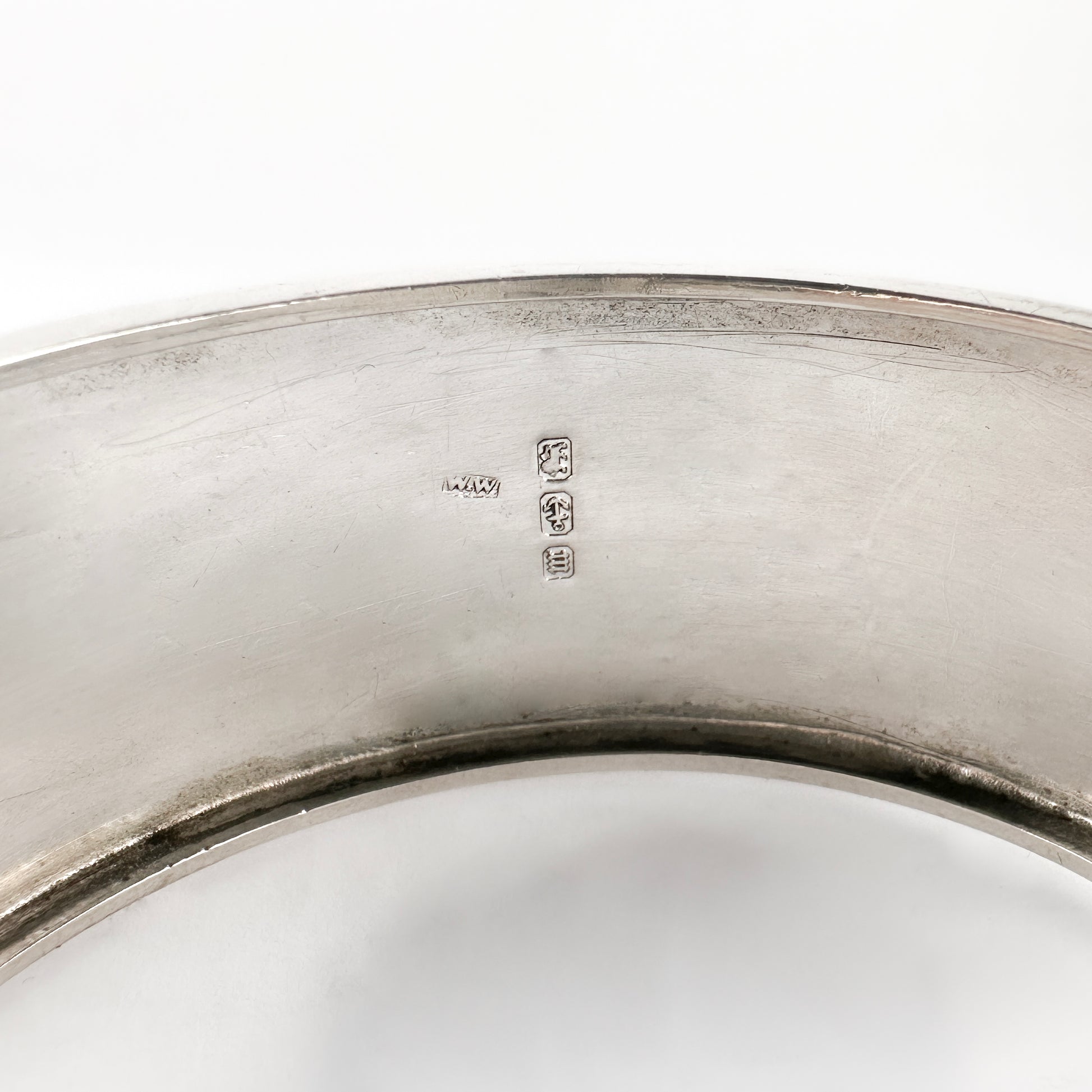 Victorian Silver Belt Cuff Bangle Bracelet
