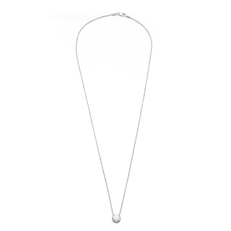 0.50ct Diamond Pendant with Chain in White Gold