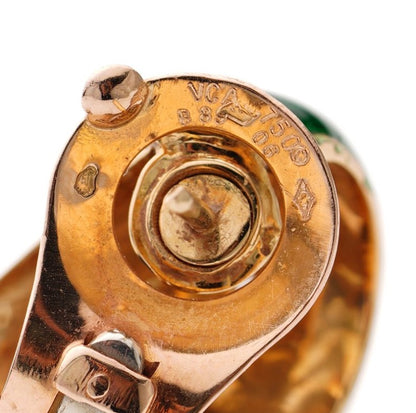 Van Cleef and Arpels Gold and Colourful Enamel Earrings, Circa 1960s