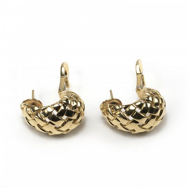 Tiffany and Co Vannerie 18ct Yellow Gold Earrings