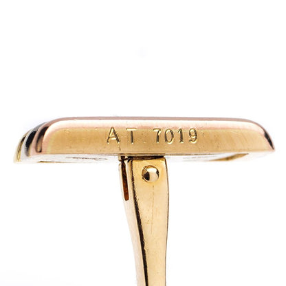 Vintage 1989 Cartier Trinity 18ct Gold Cufflinks, Serial Number AT 7019