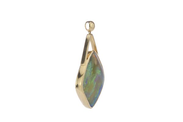 Vintage 25.00ct Opal Pendant in 18ct Yellow Gold