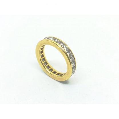 Princess Cut Diamond Full Eternity Ring in 18ct Yellow Gold, 4.50 carats
