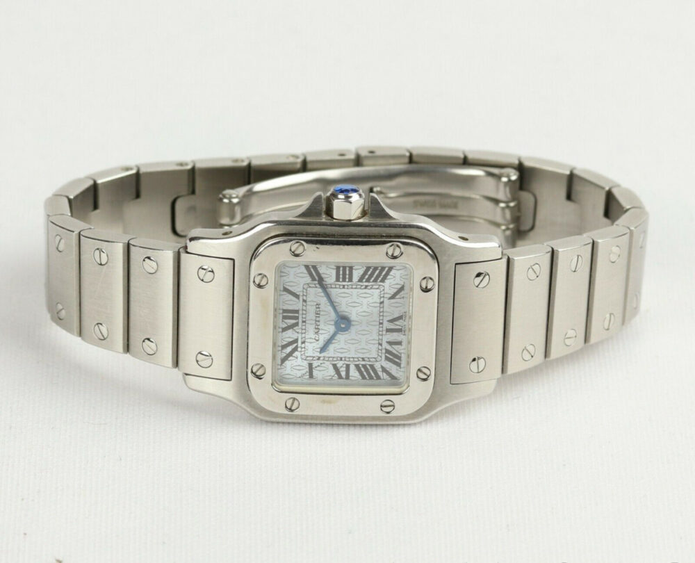 Ladies Cartier Santos Galbee 24mm Stainless Steel Wrist Watch
