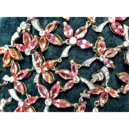 Padparadscha Sapphire, Diamond and Ruby Bracelet, 39.52 carats