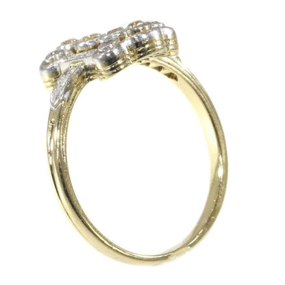 Antique Art Deco Old Brilliant Cut Diamond Ring