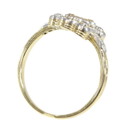 Antique Art Deco Old Brilliant Cut Diamond Ring