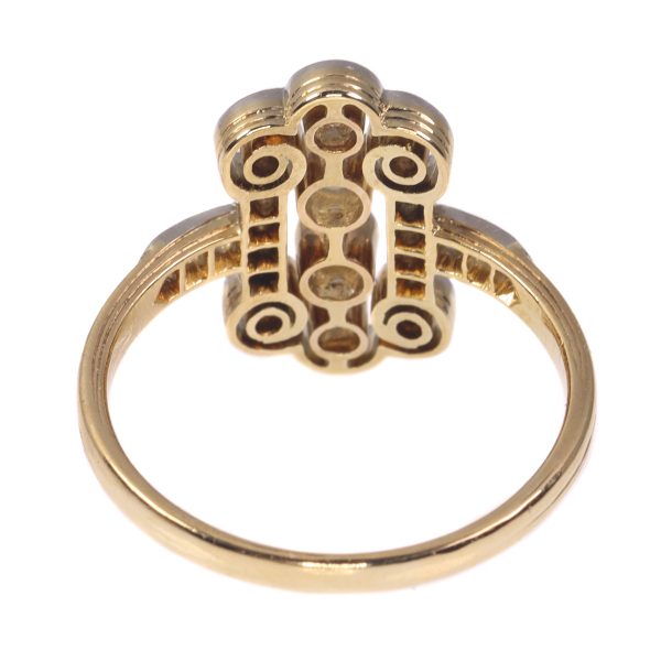 Antique Art Deco Old Brilliant Cut Diamond Ring