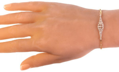 Antique Art Deco Brilliant Cut Diamond Bracelet